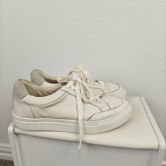 Birdies The Cardinal Classic Seashell Off White Leather Sneakers Size 8 - Picture 3 of 11